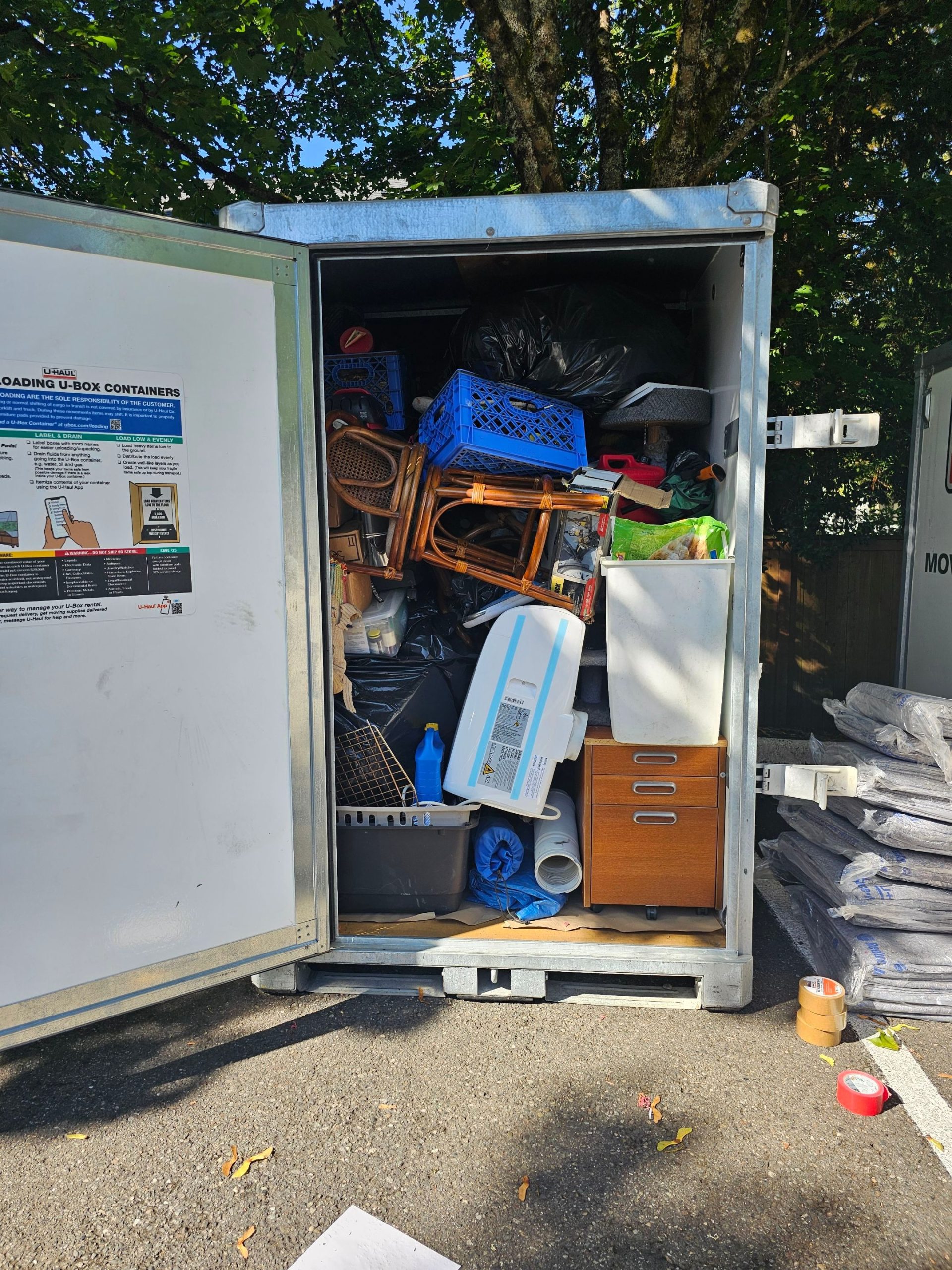 eviction cleanout storage container